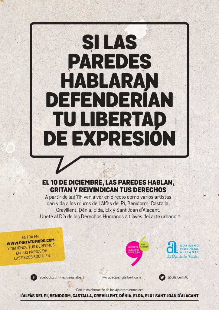 Si las paredes hablaran defenderian tu libertad de expresion