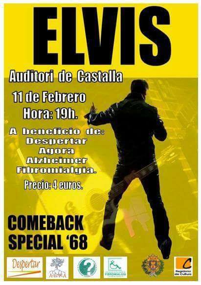El 11 de Febrero a las 19:00h, "ELVIS" en el Auditorio de Castalla.