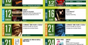 Programacio Cultural organitzada per l'Ajuntament de Castalla al mes de març de 2017